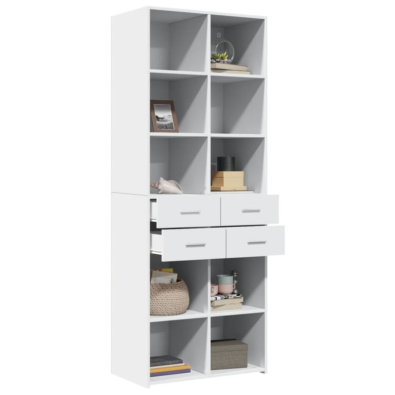 Casa si Gradina - Mobilier - Comode si corpuri - Corpuri bucatarie - Dulap inalt, alb, 70x42,5x185 cm, lemn prelucrat - Infinity.ro