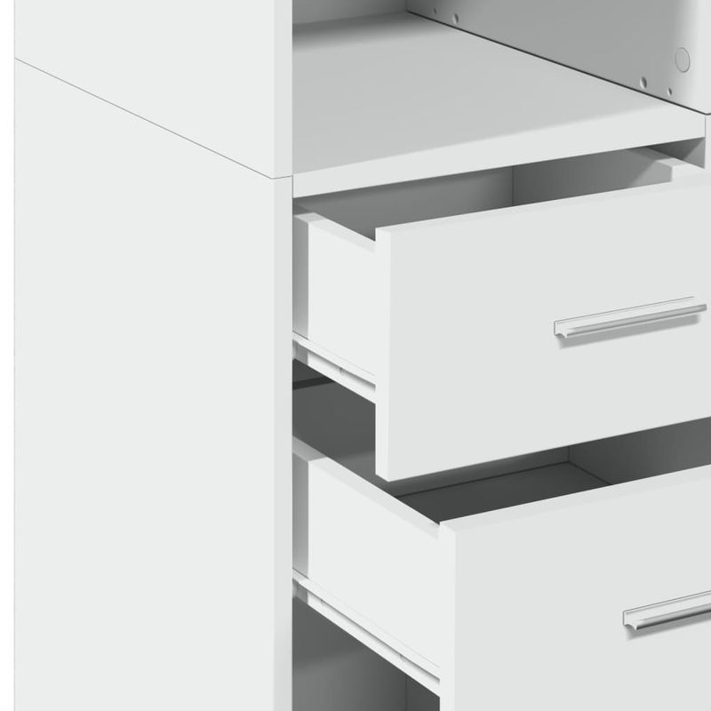 Casa si Gradina - Mobilier - Comode si corpuri - Corpuri bucatarie - Dulap inalt, alb, 70x42,5x185 cm, lemn prelucrat - Infinity.ro