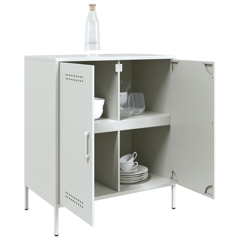 Casa si Gradina - Mobilier - Comode si corpuri - Comode - Dulap, alb, 68x39x79 cm, otel - Infinity.ro