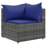 Casa si Gradina - Gradina si terasa - Mobilier exterior - Seturi mobila gradina - Set mobilier de gradina cu perne, 7 piese, gri, poliratan - Infinity.ro