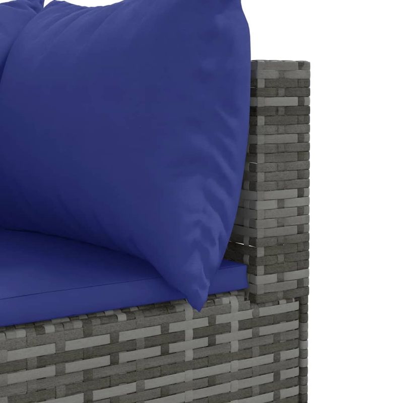 Casa si Gradina - Gradina si terasa - Mobilier exterior - Seturi mobila gradina - Set mobilier de gradina cu perne, 7 piese, gri, poliratan - Infinity.ro