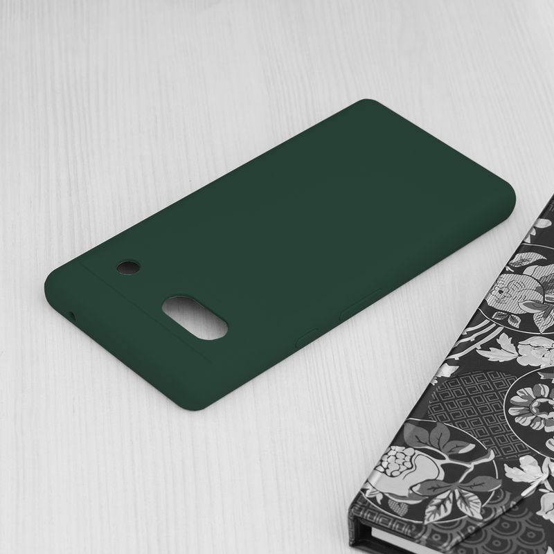 Laptop, Telefoane si Tablete - Telefoane mobile si accesorii - Accesorii Telefoane - Huse telefoane - Husa de protectie, compatibila cu Google Pixel 7A, Silicon, Dark Green, Verde - Infinity.ro