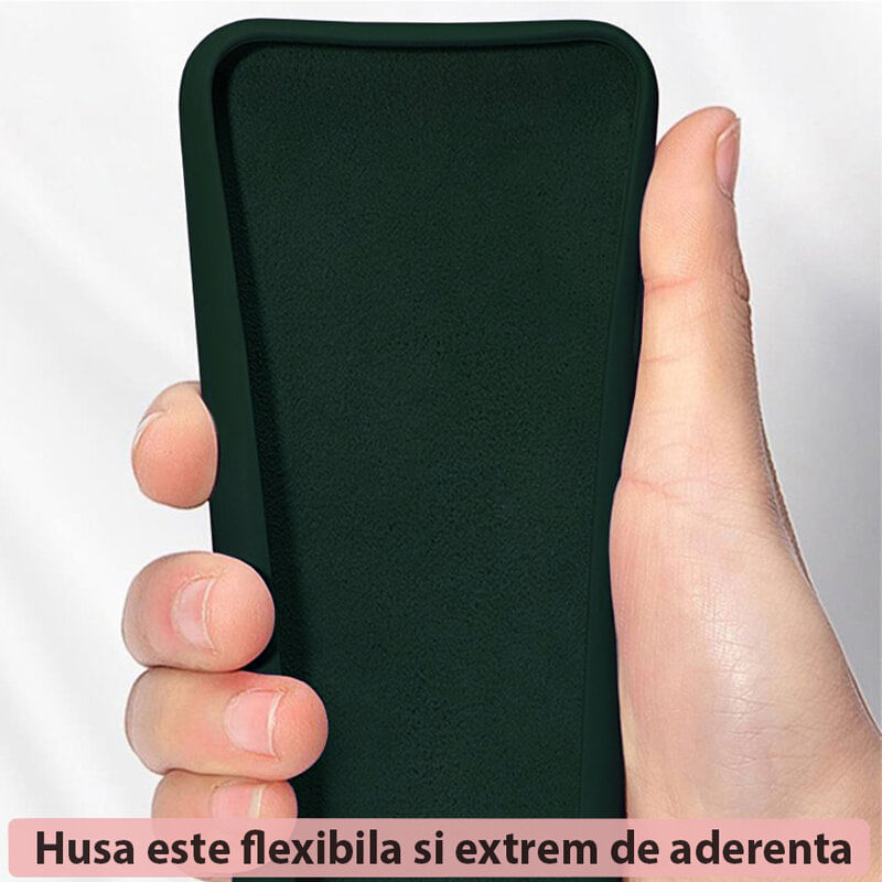 Laptop, Telefoane si Tablete - Telefoane mobile si accesorii - Accesorii Telefoane - Huse telefoane - Husa de protectie, compatibila cu Google Pixel 7A, Silicon, Dark Green, Verde - Infinity.ro