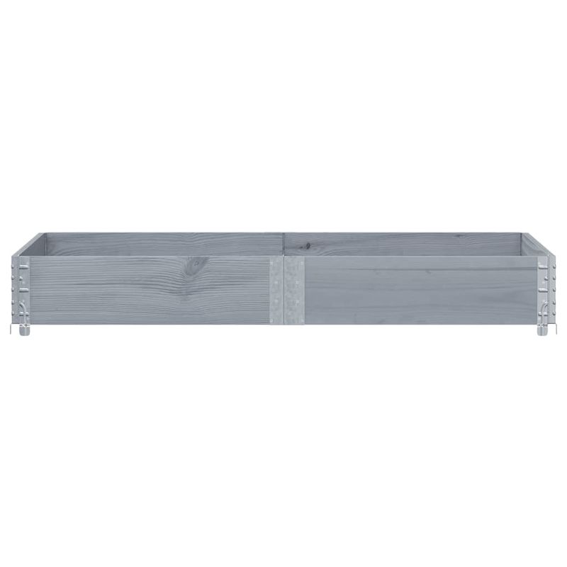 Casa si Gradina - Mobilier - Feronerie si accesorii mobila - Rama pentru paleti, gri, 150x100 cm, lemn masiv pin - Infinity.ro
