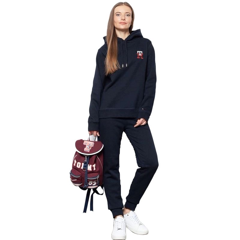 Fashion, accesorii si bijuterii - Femei - Imbracaminte femei - Hanorace femei - Hanorac dama Tommy Hilfiger WW0WW37434  L INTL Albastru marin - Infinity.ro