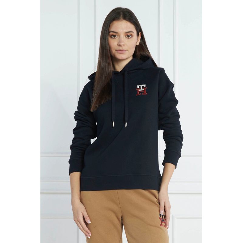 Fashion, accesorii si bijuterii - Femei - Imbracaminte femei - Hanorace femei - Hanorac dama Tommy Hilfiger WW0WW37434  L INTL Albastru marin - Infinity.ro