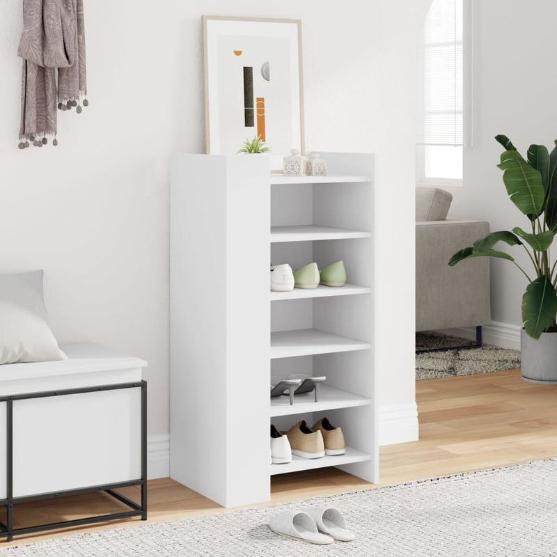 Casa si Gradina - Mobilier - Organizare si depozitare - Organizator incaltaminte - Pantofar, alb, 52x37,5x100 cm, lemn prelucrat - Infinity.ro
