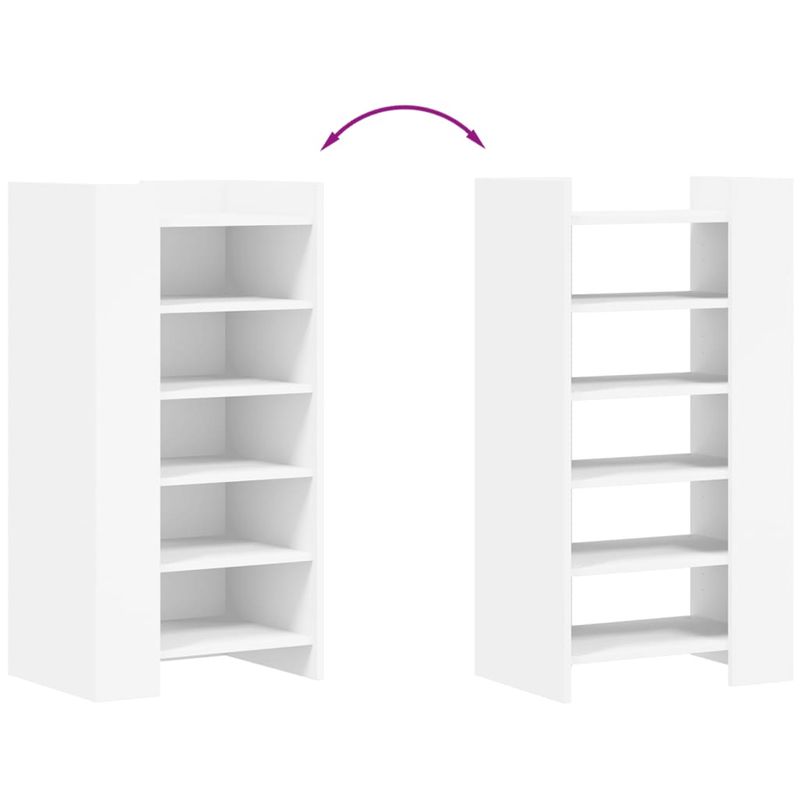 Casa si Gradina - Mobilier - Organizare si depozitare - Organizator incaltaminte - Pantofar, alb, 52x37,5x100 cm, lemn prelucrat - Infinity.ro