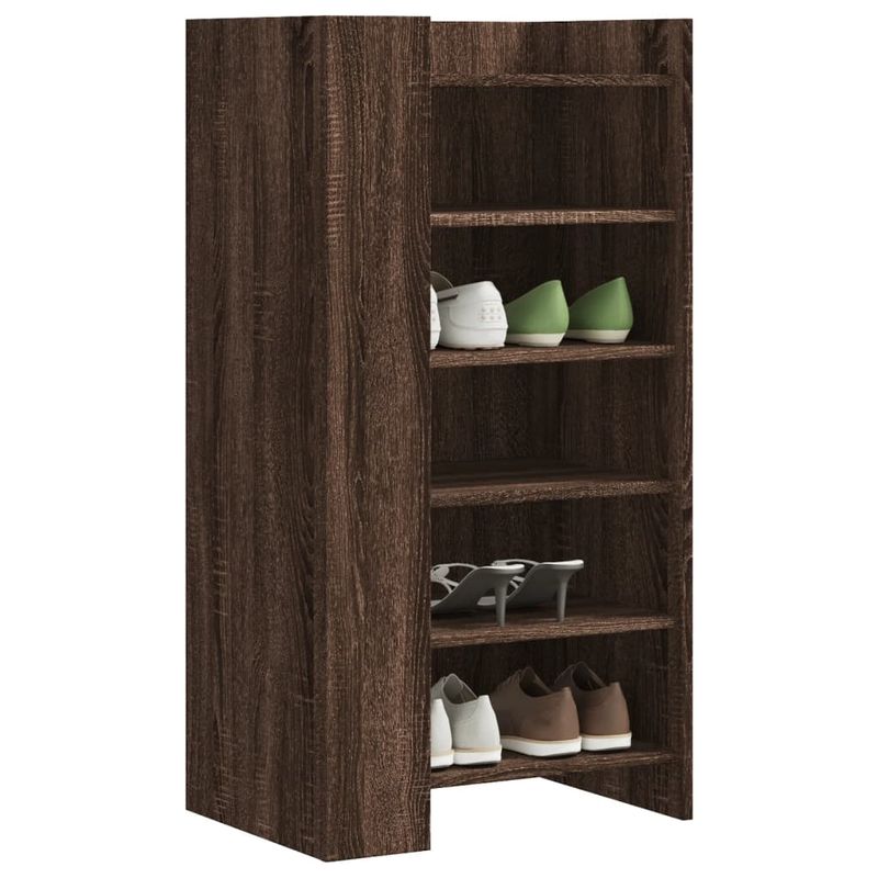 Casa si Gradina - Mobilier - Organizare si depozitare - Organizator incaltaminte - Pantofar, stejar maro, 52x37,5x100 cm, lemn prelucrat - Infinity.ro