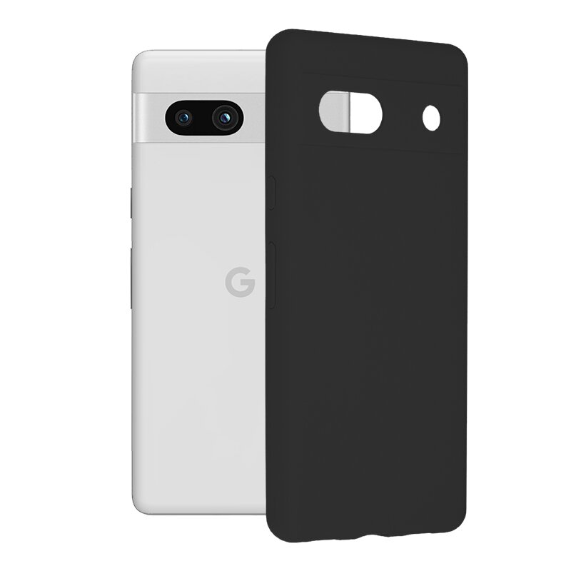 Laptop, Telefoane si Tablete - Telefoane mobile si accesorii - Accesorii Telefoane - Huse telefoane - Husa de protectie, compatibila cu Google Pixel 7A, Silicon, Negru - Infinity.ro