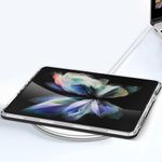 Laptop, Telefoane si Tablete - Telefoane mobile si accesorii - Accesorii Telefoane - Huse telefoane - Husa de protectie pentru telefon, compatibila cu Samung Galaxy Z Flip 4, clear case, TPU, Albastru/Transparent - Infinity.ro
