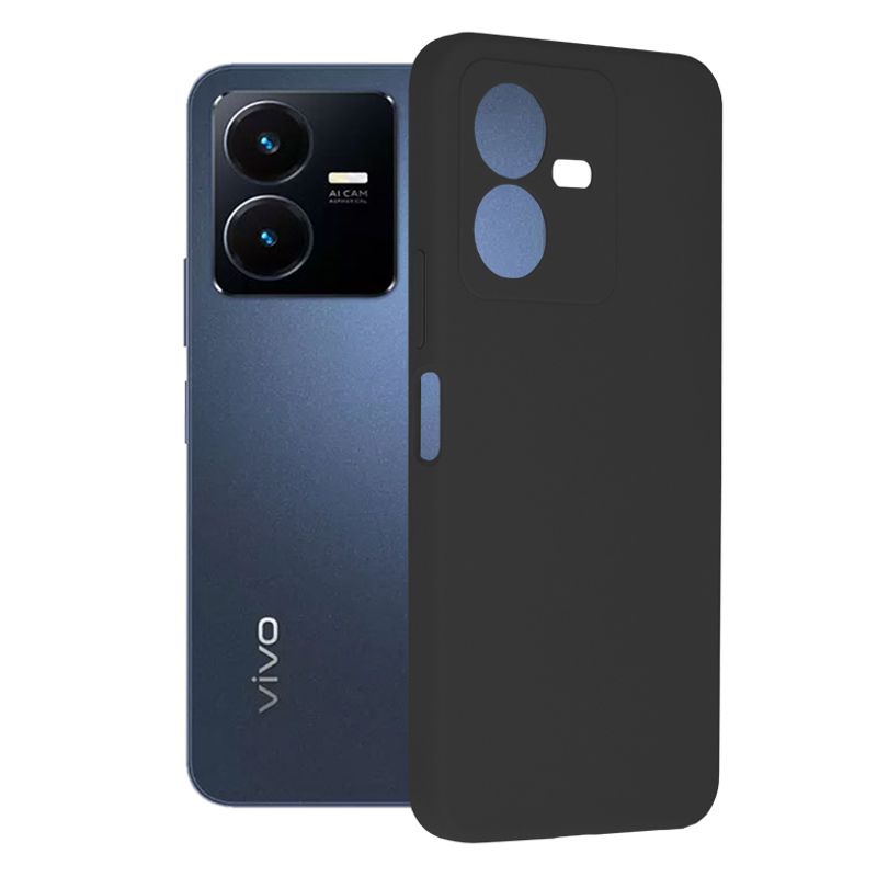 Laptop, Telefoane si Tablete - Telefoane mobile si accesorii - Accesorii Telefoane - Huse telefoane - Husa de protectie pentru Vivo Y22s din silicon, Soft Edge, Negru - Infinity.ro