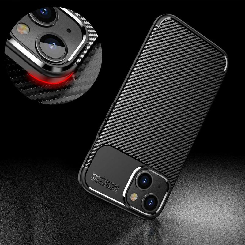 Laptop, Telefoane si Tablete - Telefoane mobile si accesorii - Accesorii Telefoane - Huse telefoane - Husa de protectie pentru telefon, compatibila cu Samsung Galaxy A14 4G/5G,Carbon armor, Negru - Infinity.ro