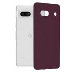 Laptop, Telefoane si Tablete - Telefoane mobile si accesorii - Accesorii Telefoane - Huse telefoane - Husa de protectie, compatibila cu Google Pixel 7A, Silicon, Plum Violet, Mov - Infinity.ro