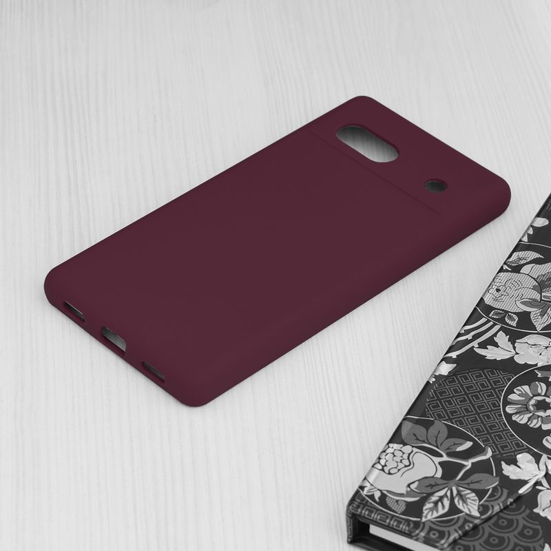 Laptop, Telefoane si Tablete - Telefoane mobile si accesorii - Accesorii Telefoane - Huse telefoane - Husa de protectie, compatibila cu Google Pixel 7A, Silicon, Plum Violet, Mov - Infinity.ro