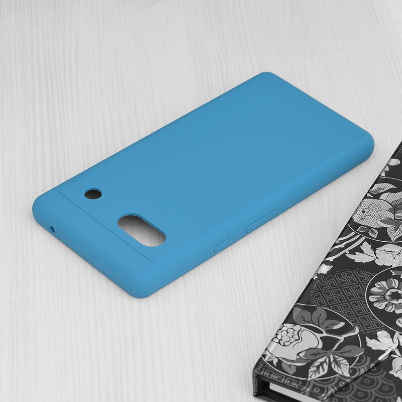 Laptop, Telefoane si Tablete - Telefoane mobile si accesorii - Accesorii Telefoane - Huse telefoane - Husa de protectie, compatibila cu Google Pixel 7A, Silicon, Denim Blue, Albastru - Infinity.ro