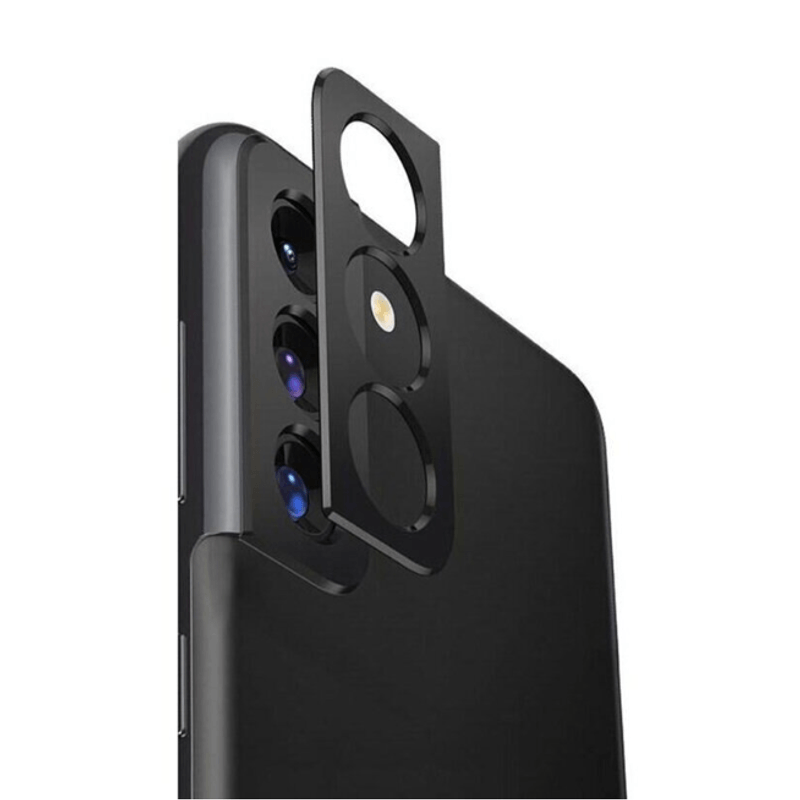 Laptop, Telefoane si Tablete - Telefoane mobile si accesorii - Accesorii Telefoane - Folii protectie telefoane - Folie de protectie camera compatibila cu Samsung Galaxy S22 Plus, Sticla securizata, 9H, Negru-Transparent - Infinity.ro