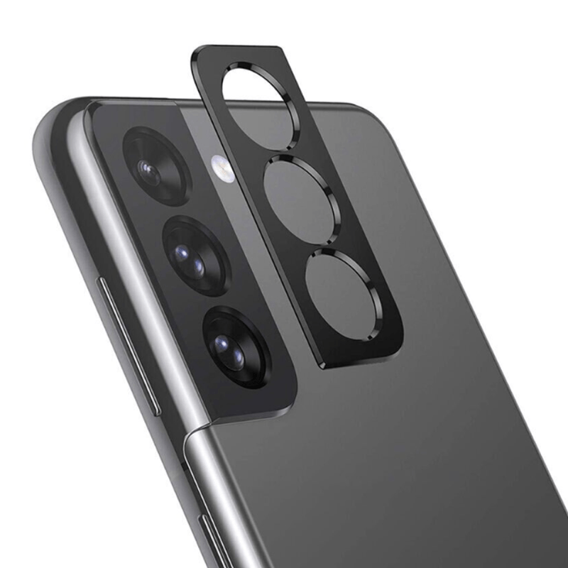 Laptop, Telefoane si Tablete - Telefoane mobile si accesorii - Accesorii Telefoane - Folii protectie telefoane - Folie de protectie camera compatibila cu Samsung Galaxy S22 Plus, Sticla securizata, 9H, Negru-Transparent - Infinity.ro