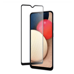 Laptop, Telefoane si Tablete - Telefoane mobile si accesorii - Accesorii Telefoane - Folii protectie telefoane - Folie protectie compatibila cu  Samsung A02s / A03s, Tempered Glass, Black - Infinity.ro