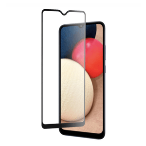 Folie protectie compatibila cu  Samsung A02s / A03s, Tempered Glass, Black