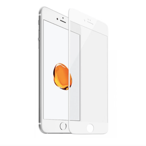 Folie protectie compatibila cu iPhone 8, Sticla temperata Premium, Alb