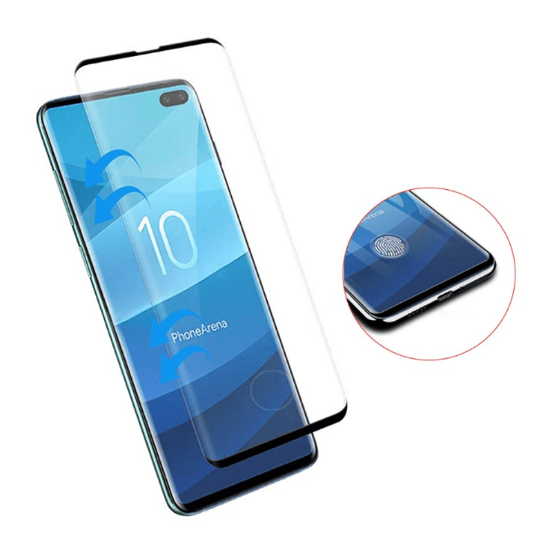 Laptop, Telefoane si Tablete - Telefoane mobile si accesorii - Accesorii Telefoane - Folii protectie telefoane - Folie de protectie compatibila cu Samsung Galaxy S10 Plus/S10+, sticla 9H, negru - Infinity.ro