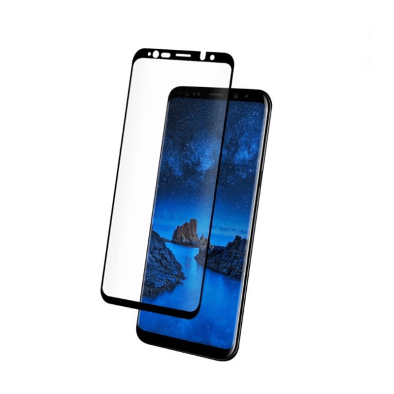 Laptop, Telefoane si Tablete - Telefoane mobile si accesorii - Accesorii Telefoane - Folii protectie telefoane - Folie protectoare compatibila cu Samsung Galaxy S9+ / Plus, Rezistenta Sticla 9H, Negru - Infinity.ro