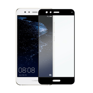 Folie de sticla compatibila cu Huawei P10 Lite, Rezistenta la Zgarieturi 9H, Black
