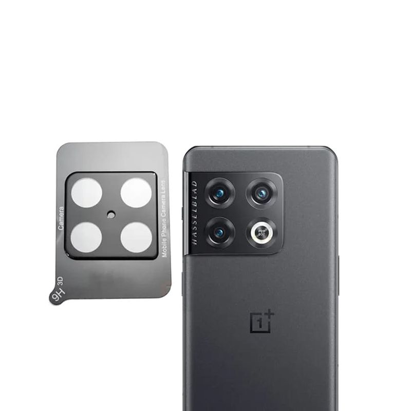 Laptop, Telefoane si Tablete - Telefoane mobile si accesorii - Accesorii Telefoane - Folii protectie telefoane - Folie protectie camera compatibila cu OnePlus 10 Pro, 9H, Negru-Transparent - Infinity.ro