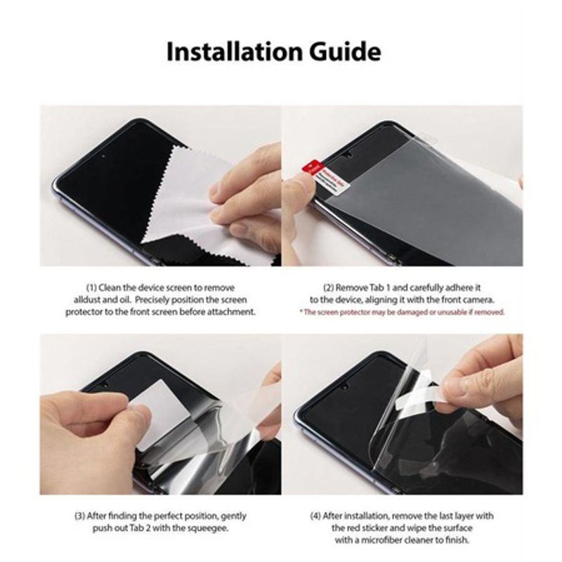 Laptop, Telefoane si Tablete - Telefoane mobile si accesorii - Accesorii Telefoane - Folii protectie telefoane - Set 2 Folii protectie compatibile cu Samsung Galaxy Z Flip3, Polimer Auto-Regenerare, Flexibile - Infinity.ro