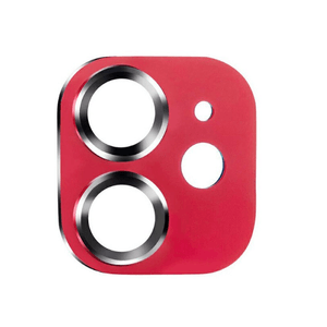 Folie de protectie camera compatibila cu iPhone 11, sticla 9H, Rosu