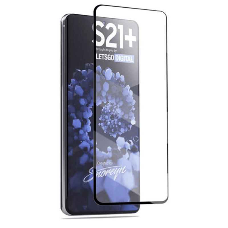 Laptop, Telefoane si Tablete - Telefoane mobile si accesorii - Accesorii Telefoane - Folii protectie telefoane - Folie de protectie compatibila cu Samsung S21, securizata 9H , Negru-Transparent - Infinity.ro