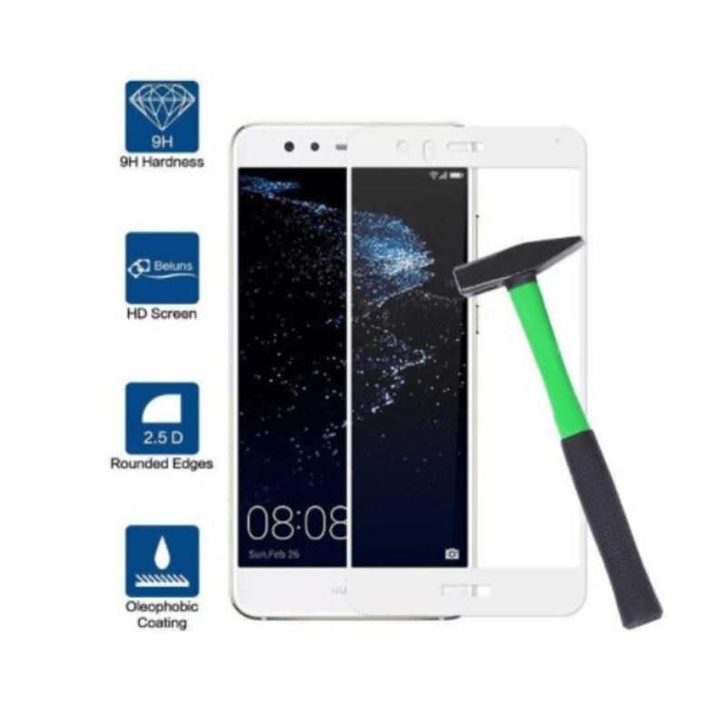 Laptop, Telefoane si Tablete - Telefoane mobile si accesorii - Accesorii Telefoane - Folii protectie telefoane - Folie protectie compatibila cu Huawei P10 Lite, Sticla Ultra Rezistenta, Alb-Transparent - Infinity.ro