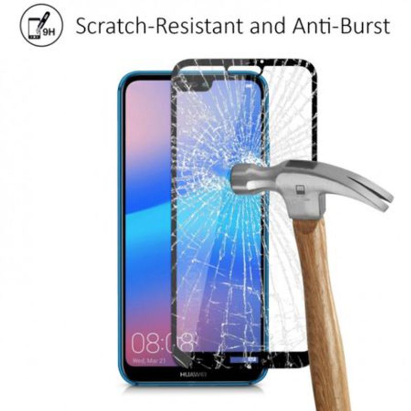 Laptop, Telefoane si Tablete - Telefoane mobile si accesorii - Accesorii Telefoane - Folii protectie telefoane - Folie de protectie compatibila cu Huawei P20 Lite, duritate 9H, kit montare inclus, negru - Infinity.ro