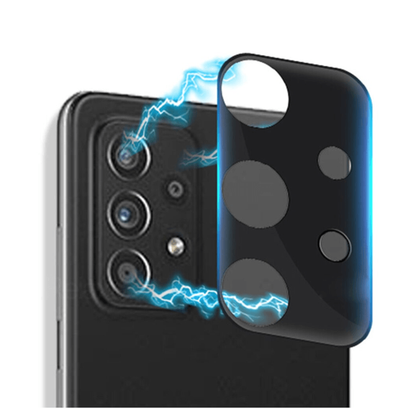 Laptop, Telefoane si Tablete - Telefoane mobile si accesorii - Accesorii Telefoane - Folii protectie telefoane - Folie protectie camera compatibila cu Samsung Galaxy A32 5G, Sticla 9H, Negru-Transparent - Infinity.ro