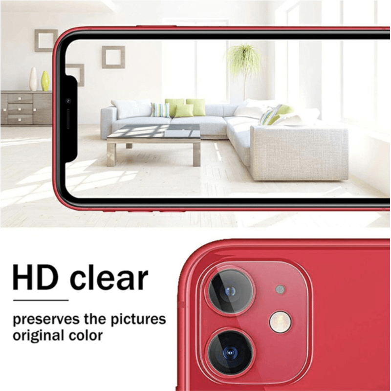 Laptop, Telefoane si Tablete - Telefoane mobile si accesorii - Accesorii Telefoane - Folii protectie telefoane - Folie de protectie camera compatibila cu iPhone 11, Sticla securizata, Duritate 9H, Transparenta - Infinity.ro