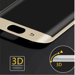 Laptop, Telefoane si Tablete - Telefoane mobile si accesorii - Accesorii Telefoane - Folii protectie telefoane - Folie de protectie compatibila cu Samsung Galaxy S6 Edge, Sticla 9H, Auriu - Infinity.ro