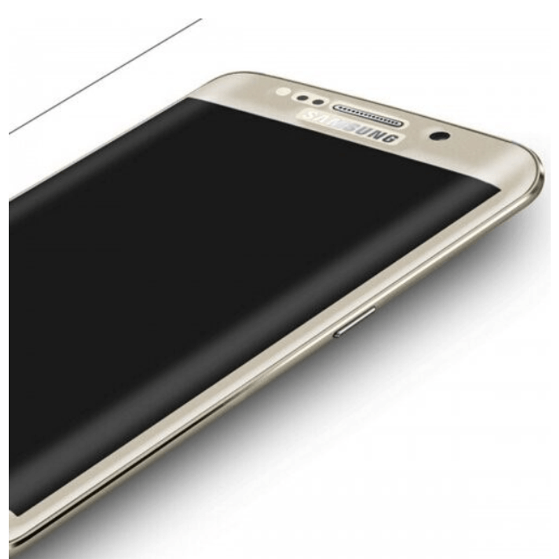 Laptop, Telefoane si Tablete - Telefoane mobile si accesorii - Accesorii Telefoane - Folii protectie telefoane - Folie de protectie compatibila cu Samsung Galaxy S6 Edge, Sticla 9H, Auriu - Infinity.ro