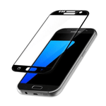 Laptop, Telefoane si Tablete - Telefoane mobile si accesorii - Accesorii Telefoane - Folii protectie telefoane - Folie protectie compatibila cu Samsung Galaxy S7, Sticla Premium 9H, Negru-Transparent - Infinity.ro