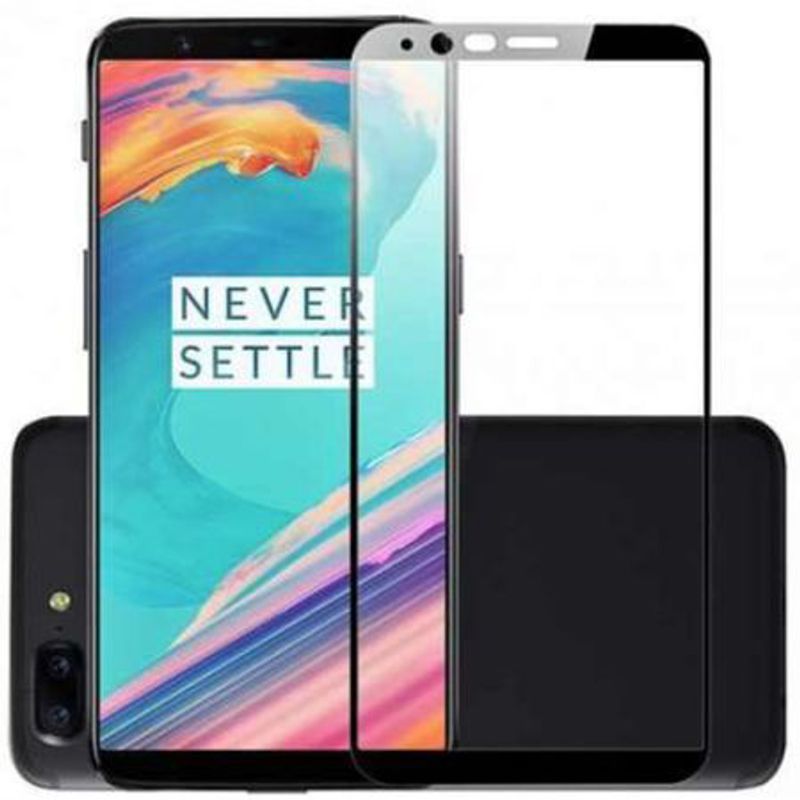 Laptop, Telefoane si Tablete - Telefoane mobile si accesorii - Accesorii Telefoane - Folii protectie telefoane - Folie de sticla compatibila cu OnePlus 5T, duritate sticla 9H, Negru-Transparent - Infinity.ro
