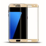 Laptop, Telefoane si Tablete - Telefoane mobile si accesorii - Accesorii Telefoane - Folii protectie telefoane - Folie protectoare compatibila cu Samsung Galaxy S7, Tempered Glass 9H, Gold - Infinity.ro