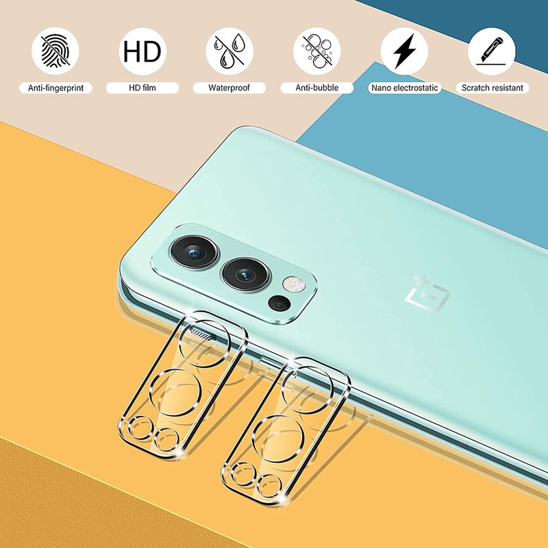 Laptop, Telefoane si Tablete - Telefoane mobile si accesorii - Accesorii Telefoane - Folii protectie telefoane - Folie protectoare  camera compatibila cu OnePlus Nord 2 5G, Tempered Glass 9H, Transparenta - Infinity.ro