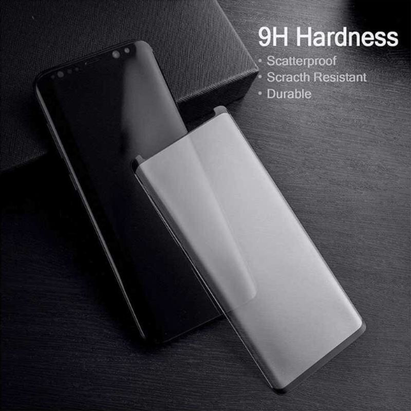 Laptop, Telefoane si Tablete - Telefoane mobile si accesorii - Accesorii Telefoane - Folii protectie telefoane - Folie protectie compatibia cu Samsung Galaxy Note 9, Sticla Temperata 9H, Negru-Transparent - Infinity.ro