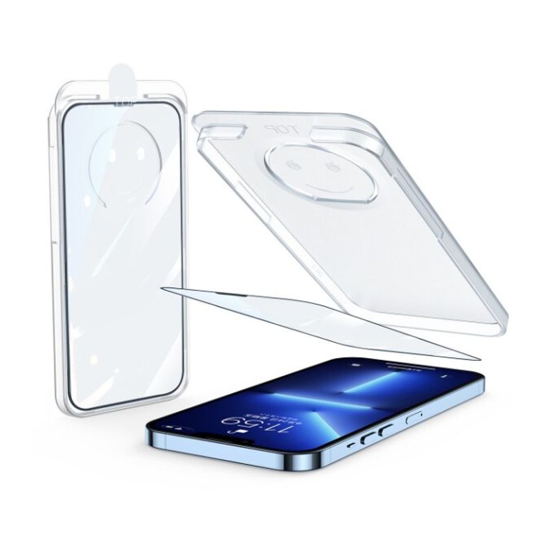 Laptop, Telefoane si Tablete - Telefoane mobile si accesorii - Accesorii Telefoane - Folii protectie telefoane - Folie protectie pentru iPhone 13 Pro, Sticla Temperata 9H, include kit de montare, Transparenta - Infinity.ro