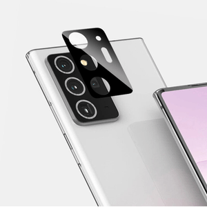 Folie de protectie camera compatibila cu Samsung Galaxy Note 20 Ultra, Sticla securizata 9H, Negru-Transparent