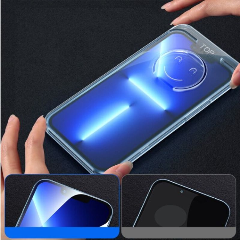 Laptop, Telefoane si Tablete - Telefoane mobile si accesorii - Accesorii Telefoane - Folii protectie telefoane - Folie protectie pentru iPhone 13 Pro, Sticla Temperata 9H, include kit de montare, Transparenta - Infinity.ro