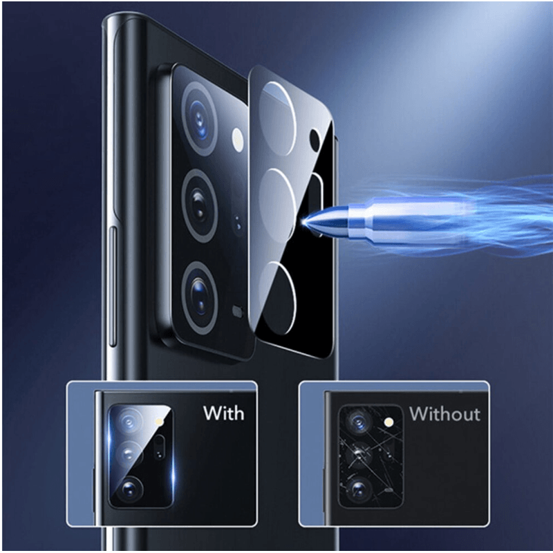 Laptop, Telefoane si Tablete - Telefoane mobile si accesorii - Accesorii Telefoane - Folii protectie telefoane - Folie de protectie camera compatibila cu Samsung Galaxy Note 20 Ultra, Sticla securizata 9H, Negru-Transparent - Infinity.ro