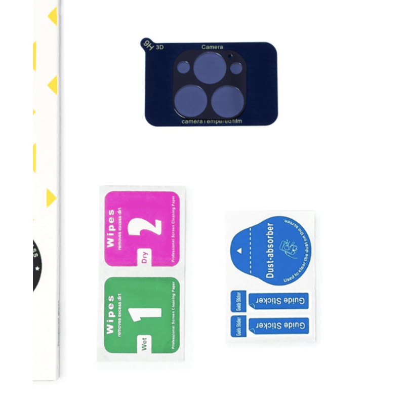 Laptop, Telefoane si Tablete - Telefoane mobile si accesorii - Accesorii Telefoane - Folii protectie telefoane - Folie de protectie camera compatibila cu iPhone 13 Pro, 9H, negru si transparenta - Infinity.ro