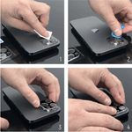 Laptop, Telefoane si Tablete - Telefoane mobile si accesorii - Accesorii Telefoane - Folii protectie telefoane - Folie de protectie camera compatibila cu iPhone 12 si 12 Mini, Sticla securizata 9H, Negru-Transparent - Infinity.ro