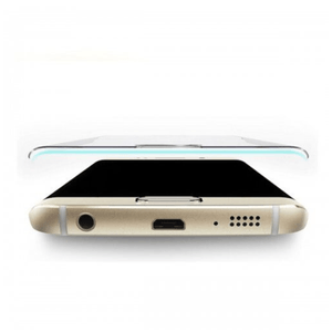 Folie protectie compatibila cu Samsung Galaxy S6 Edge, 9H, Negru